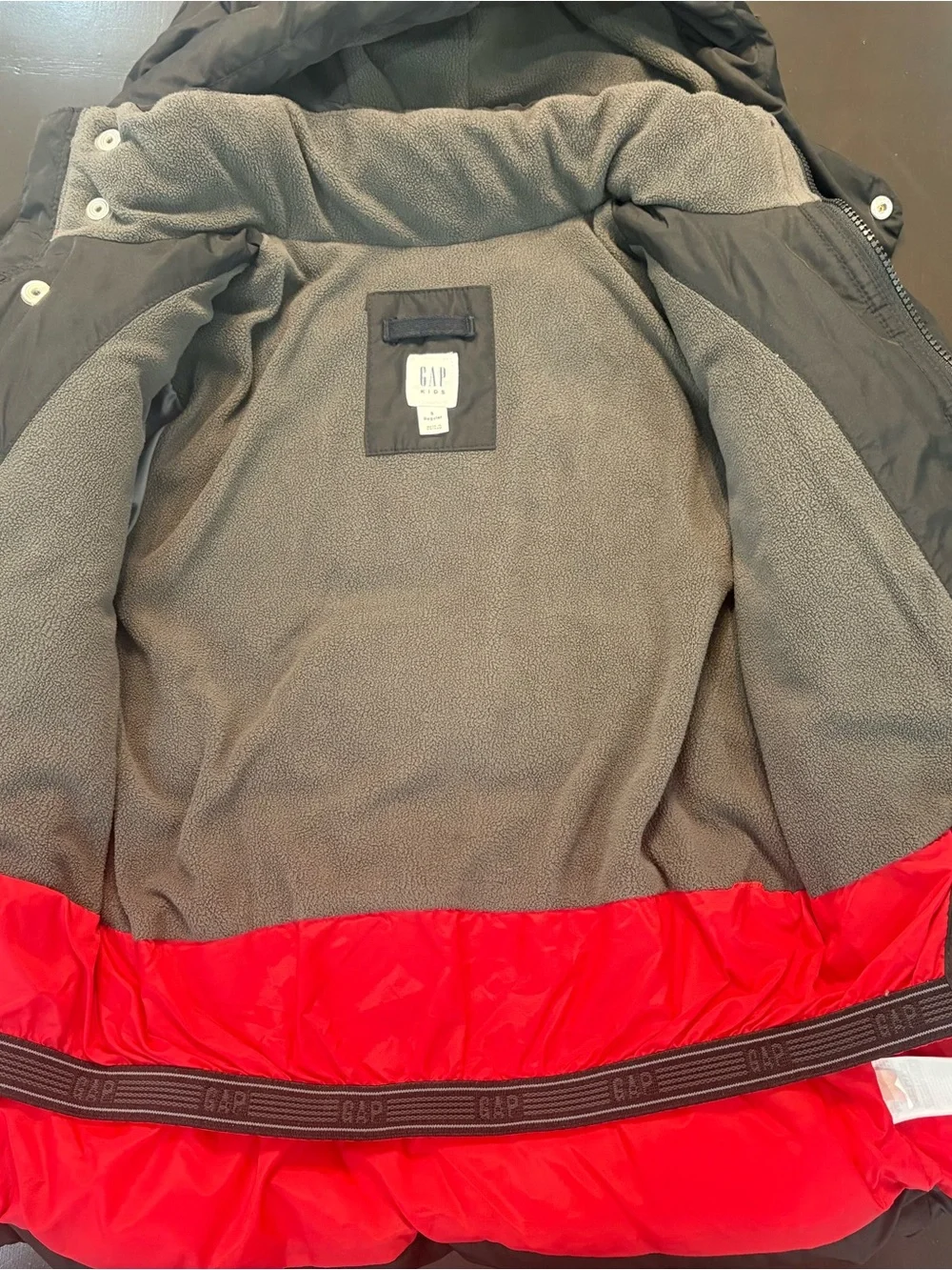 EUC GAP Kids’ Black Quilted Winter Puffer Jacket with Hood